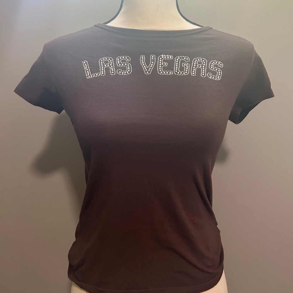 las vegas brown fitted shirt